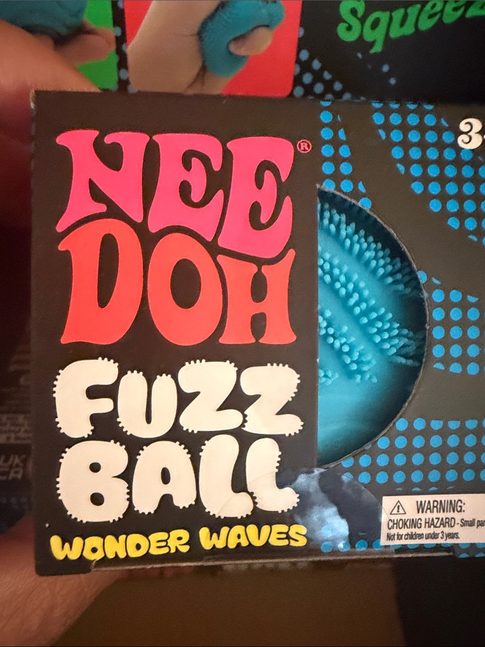 Fuzz Ball authentic Wonder Waves - Blue Kids Stress Toy